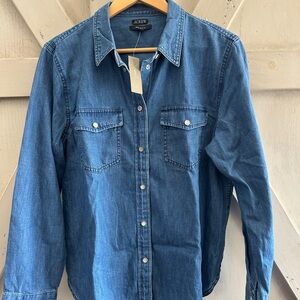 J.Crew Blue Denim Shirt